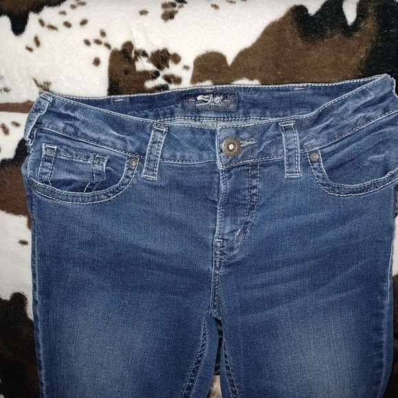 SILVER JEAN COMPANY, WOMENS SIZE 31X30 SLIM BOOT CUT, AIKO. - Picture 7 of 7